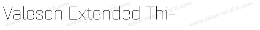 Valeson Extended Thi字体转换